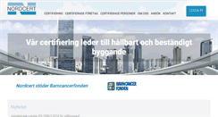 Desktop Screenshot of nordcert.se